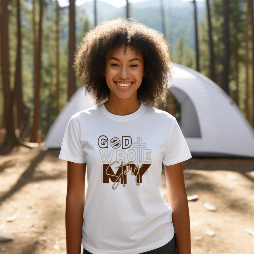 God Wrote My Story Earth Tones Tee
